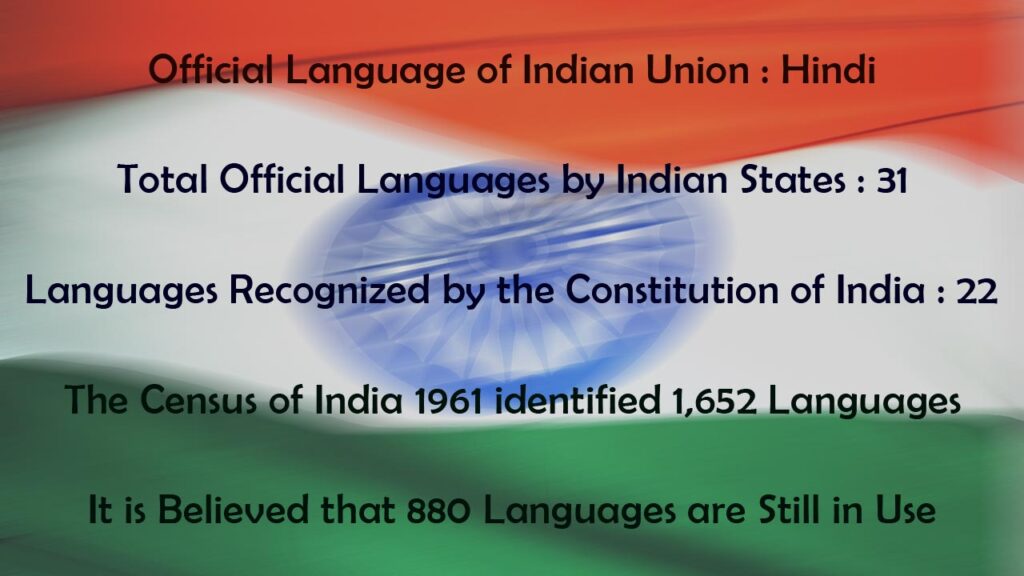 Total number of languages in India